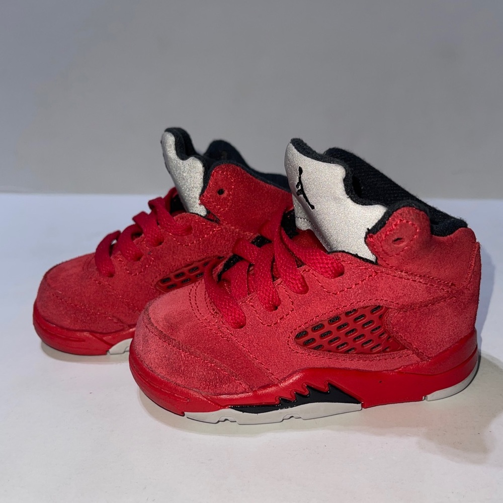 Nike Air Jordan 5 Retro TD Raging Bull Red (2021) 440890-600 Size 4C Authentic